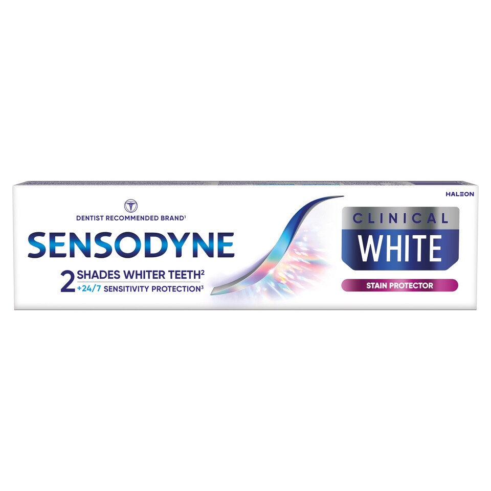 Obrázek 1 pro produkt Sensodyne Clinical White Stain Protector zubní pasta s fluoridem 75ml
