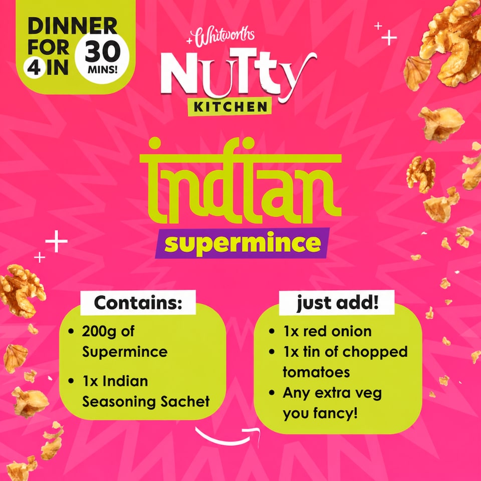 image 1 of Whitworths Nutty Kitchen Indian Super Mince 200g