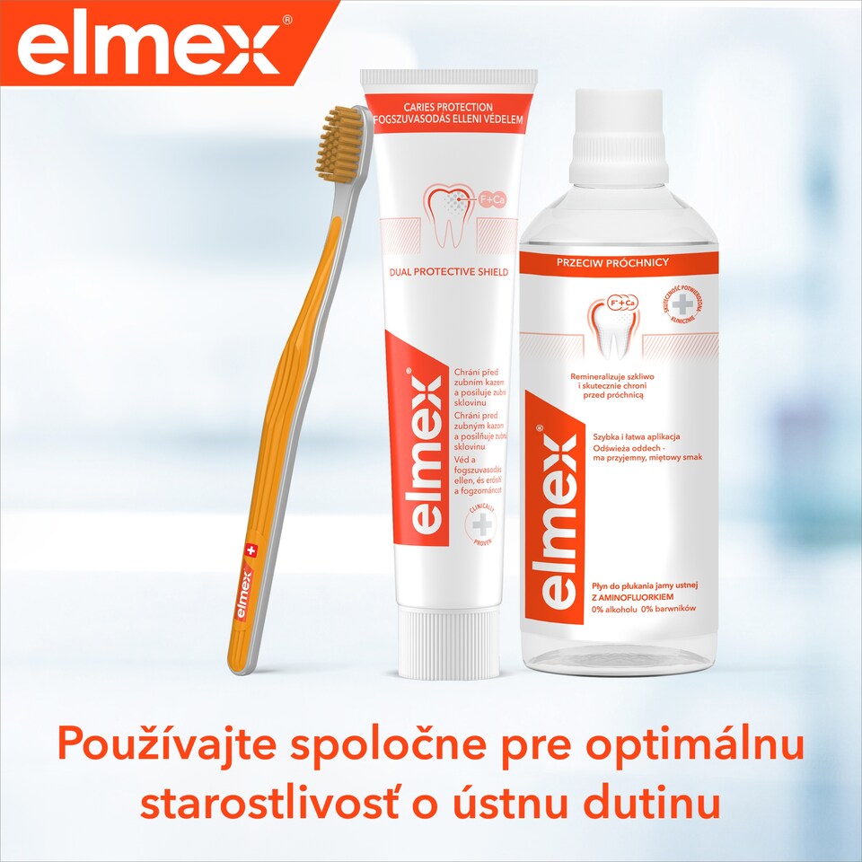 obrázok 1 z elmex® Caries Protection zubná pasta proti zubnému kazu duopack 2x75ml