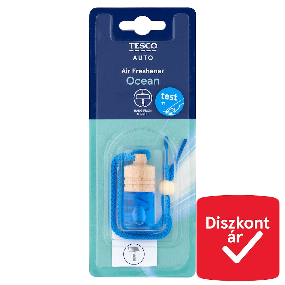Tesco Auto Hanging Wooden Óceán légfrissítő 5 ml