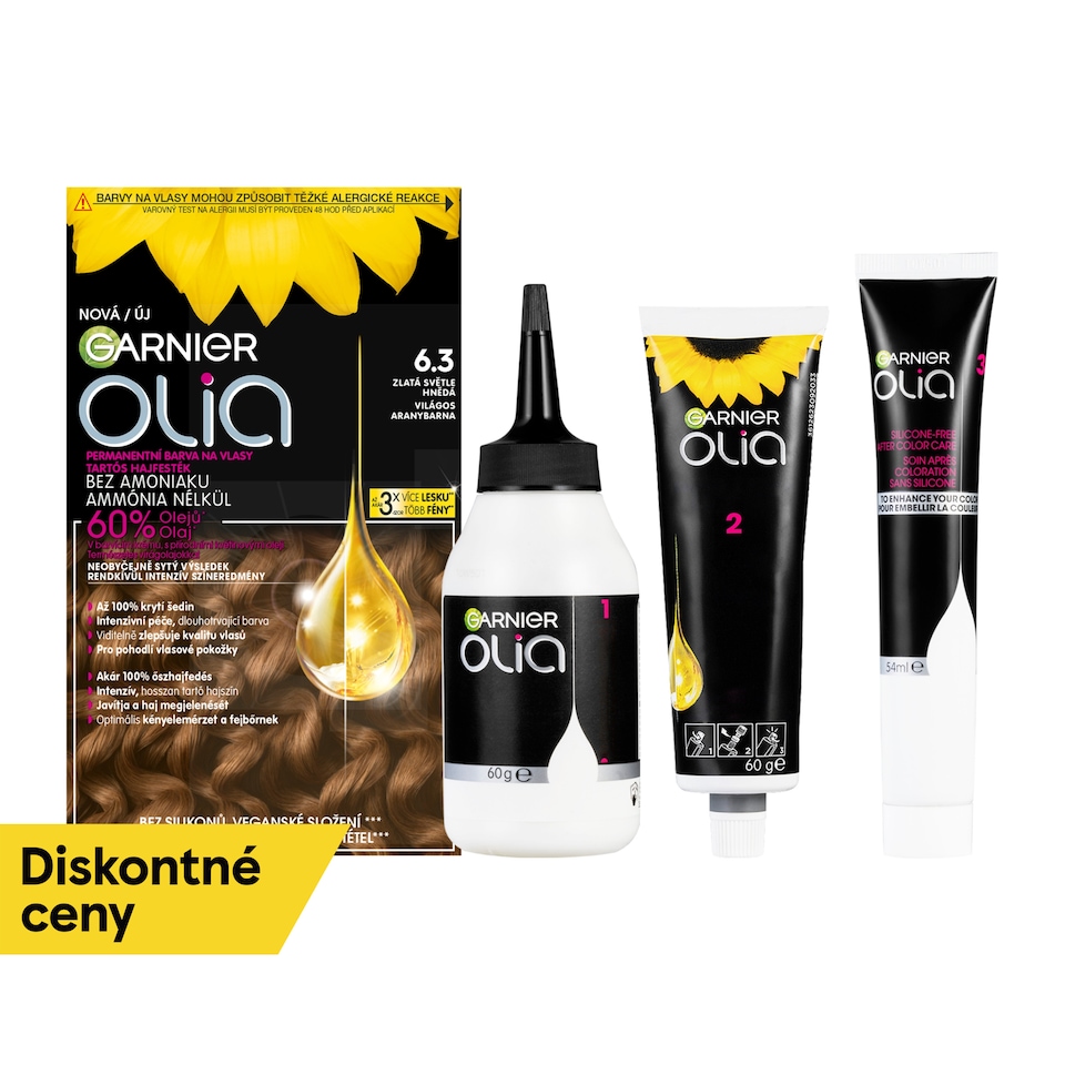 Garnier Olia permanentná farba na vlasy 9 .0 Svetlá blond, 60 +60 +54 ml