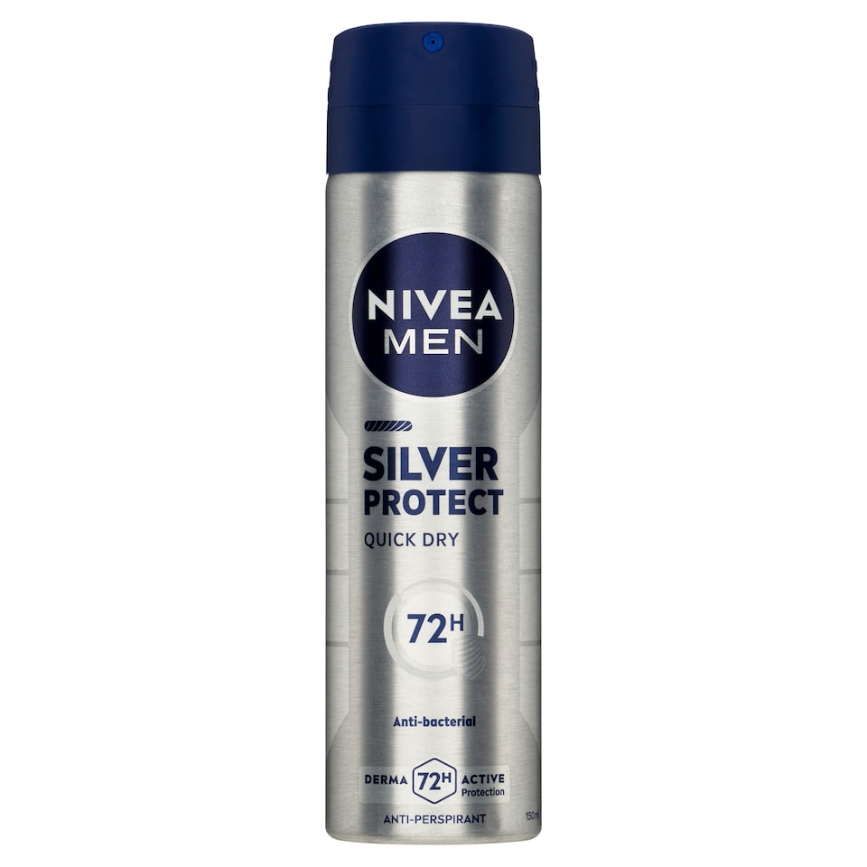 obrázok 1 z Nivea Men Silver Protect Sprej antiperspirant 150 ml