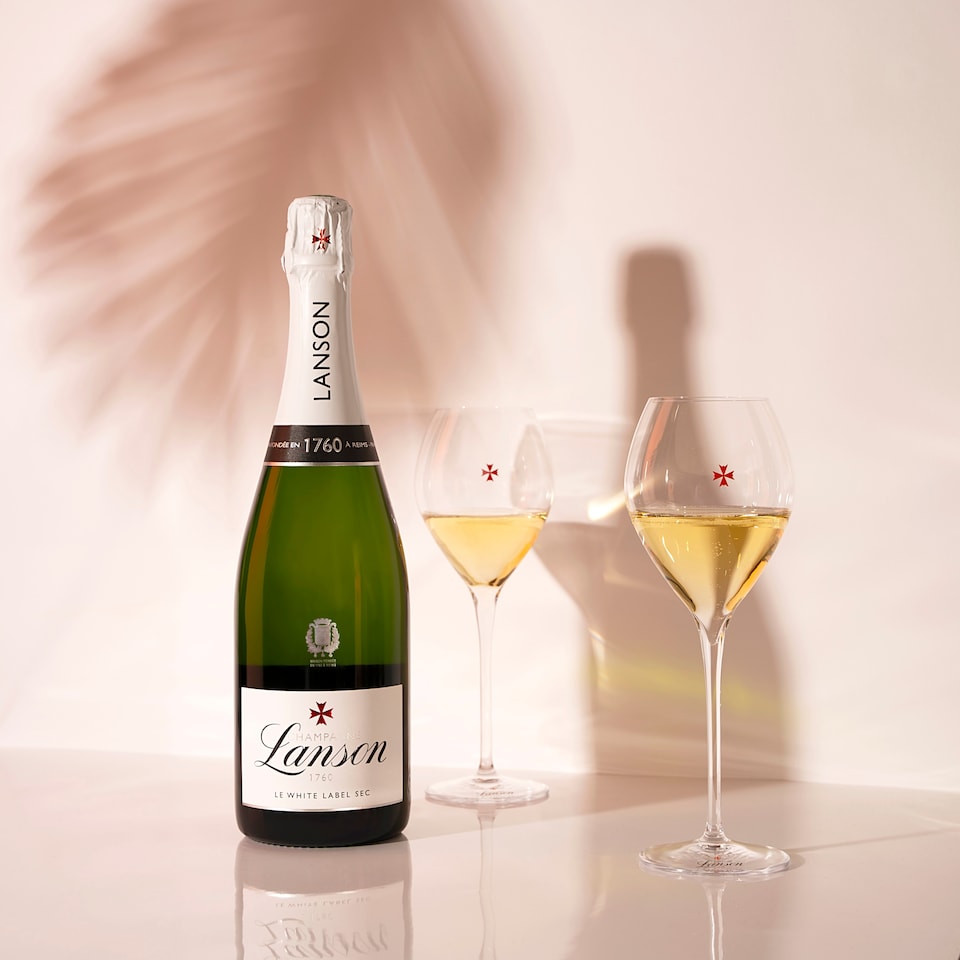 image 1 of Lanson Le White Label Sec NV Champagne 75cl