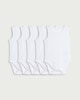 image 1 of F&F Baby 5-Pack Pure Cotton Sleeveless Bodysuits in White
