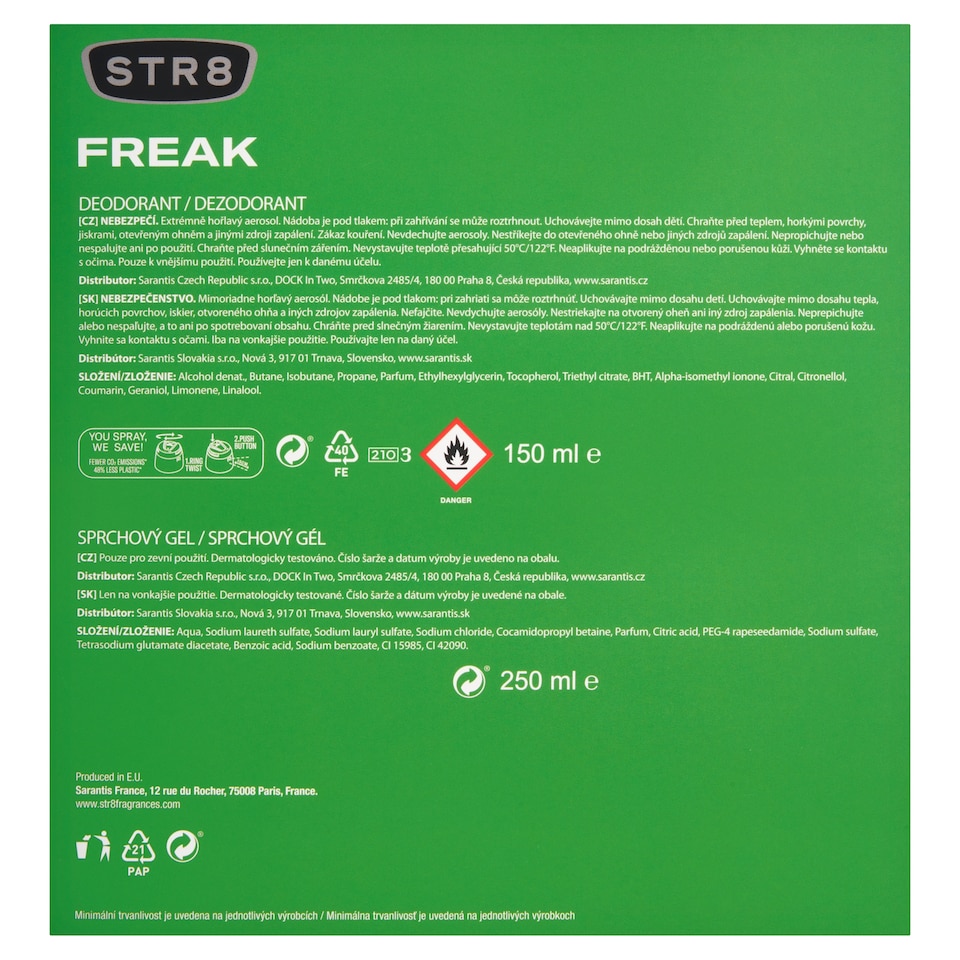 Obrázek 1 pro produkt STR8 Freak dárková sada