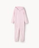 image 1 of F&F Girls Fleece Sleepover Club Onesie in Pink