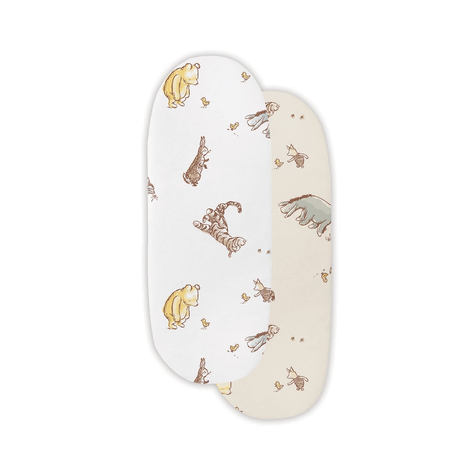 image 1 of DISNEY Winnie the Pooh Nature Walk 2 Pack Moses fitted sheet 