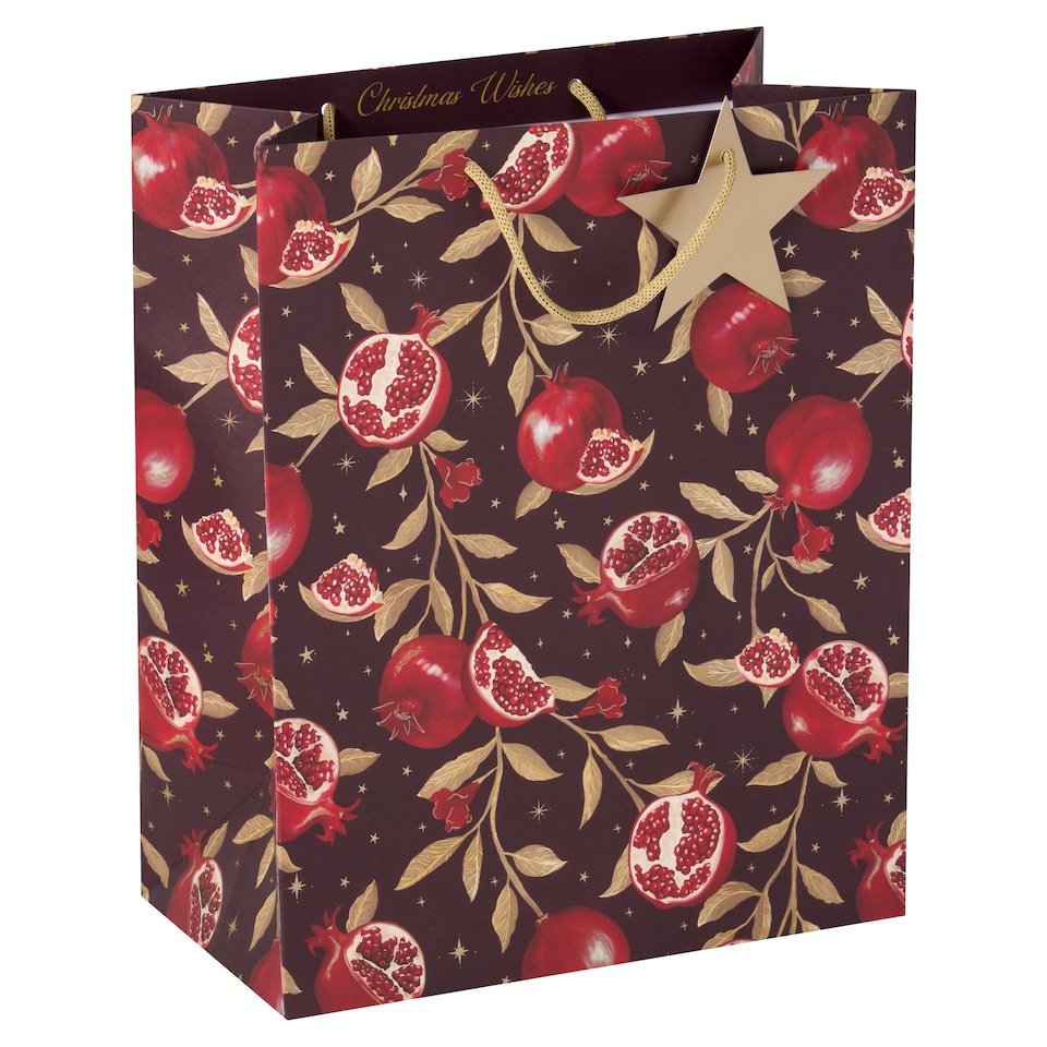 Tesco Pomegranate Large Christmas Gift Bag