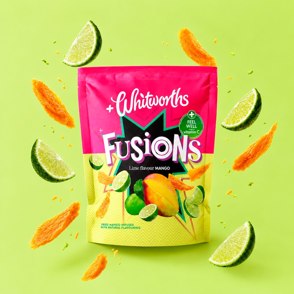 image 1 of Whitworths Fusions Lime Mango 75g