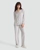 image 2 of F&F Velour Textured Shirt and Trousers Revere Pyjama Set in Purple
