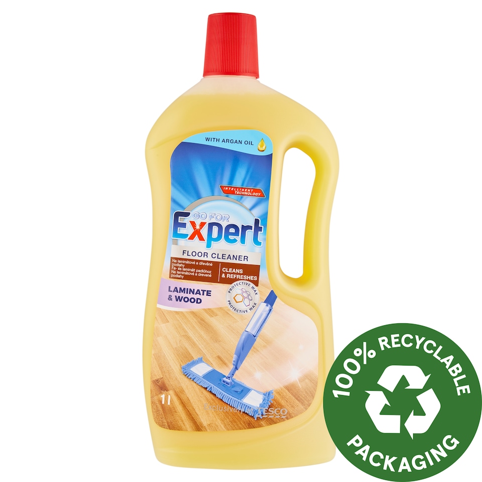 Go for Expert Laminate & Wood Floor Cleaner with Argan Oil 1 L