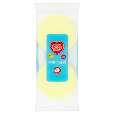 Tesco Loves Baby Sponge 2 Pack