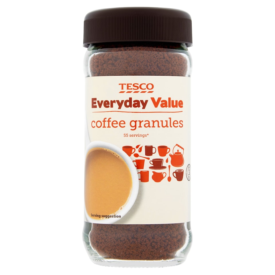Tesco Everyday Value Coffee Granules 100G