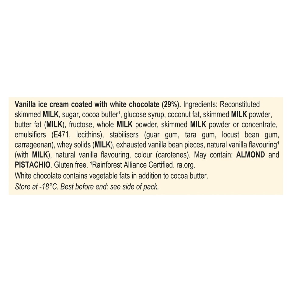 image 1 of Magnum White Chocolate Ice Cream Sticks 3x100ml