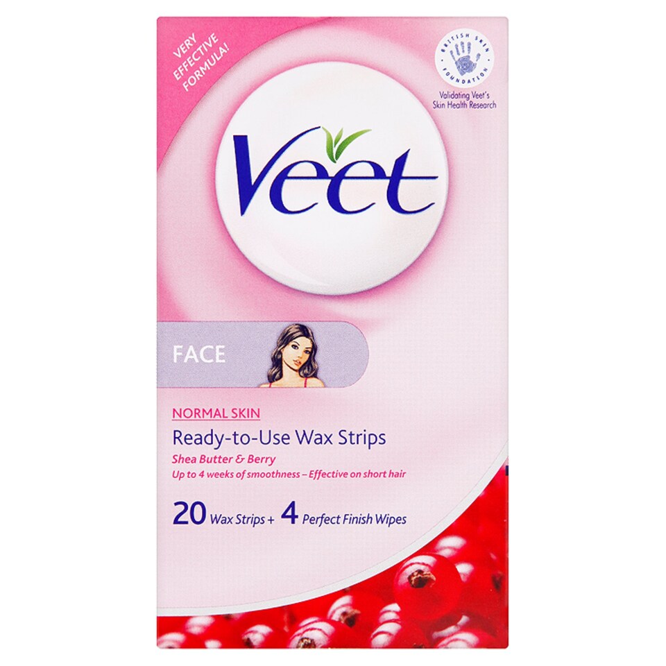 Veet Ready To Use Wax Strips Face 20'S
