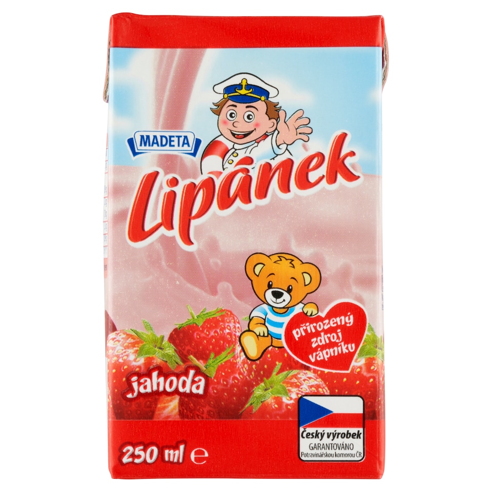 image 1 of Madeta Lipánek Strawberry 250ml