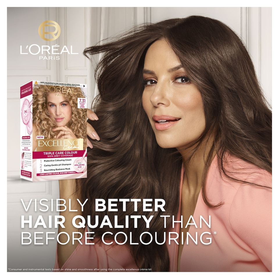 image 1 of L'Oreal Paris Excellence Core 7.31 Natural Dark Caramel Blonde Permanent Hair Dye