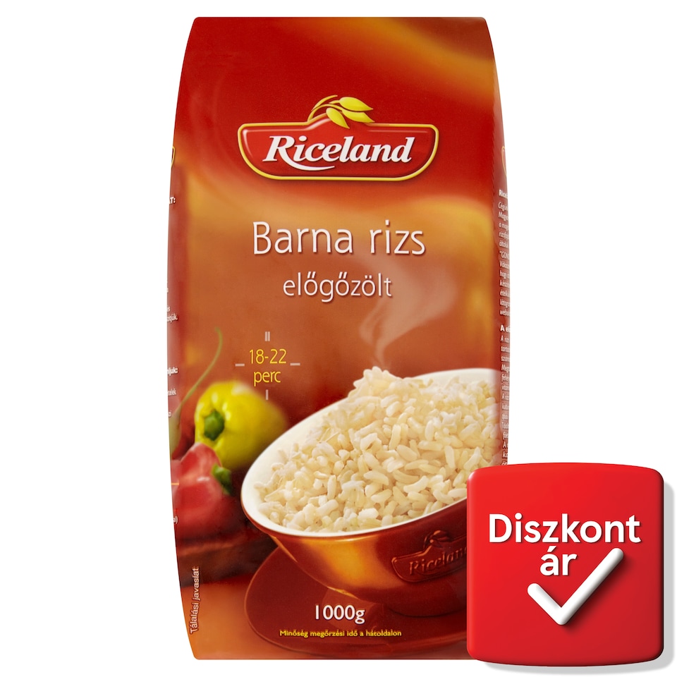 Riceland Előgőzölt Barna rizs 1000 g