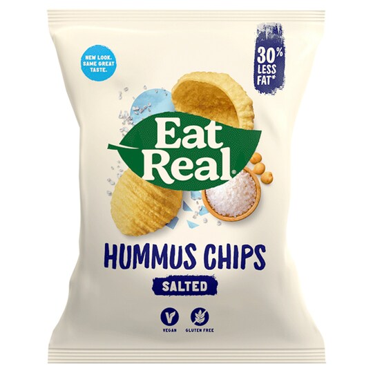 Eat Real Hummus Chips Sea Salt 45G Tesco Groceries