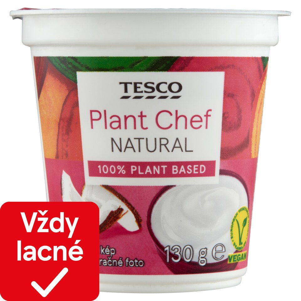 Tesco Plant Chef Natural Coconut Based Dessert with Added Calcium 130 g
