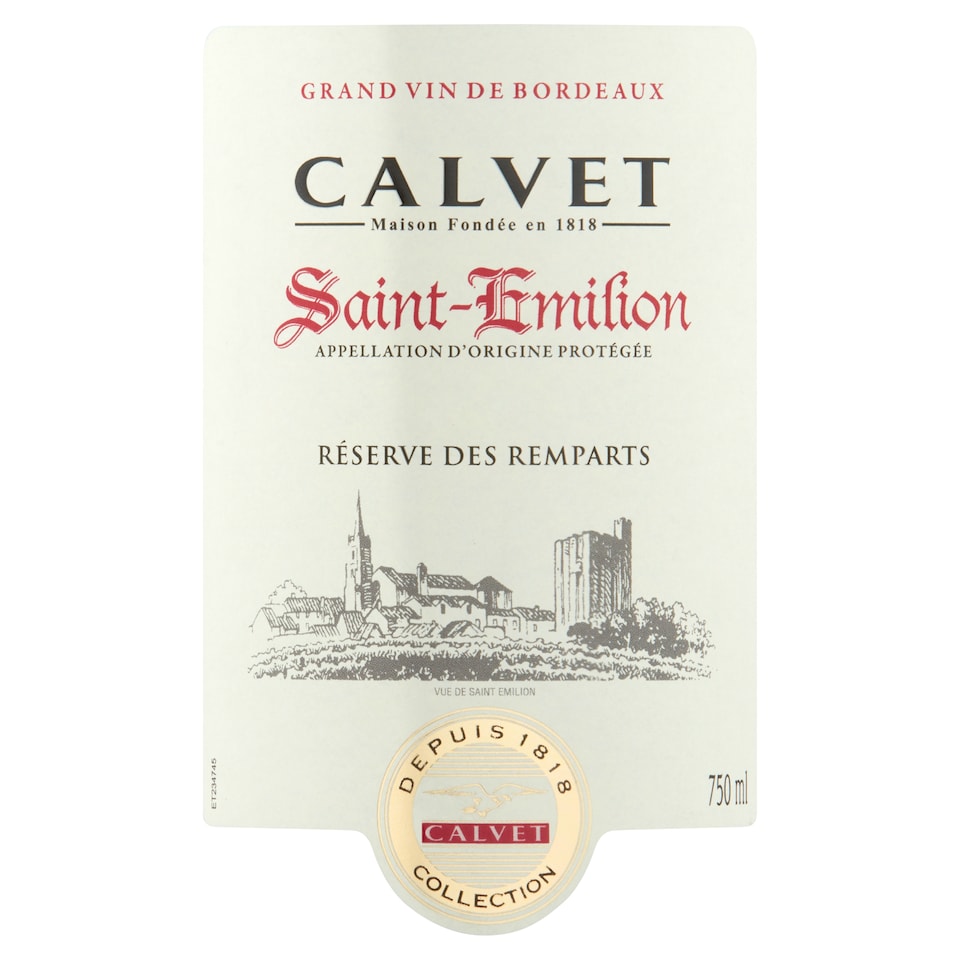 image 1 of Calvet St Emilion 75Cl