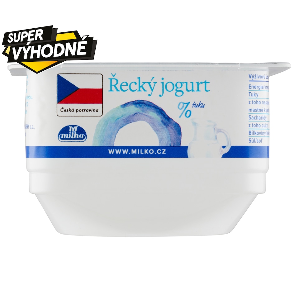 image 1 of Milko Greek Yogurt 0% White 140g