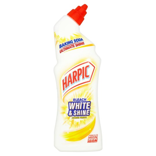 Harpic White And Shine Citrus Toilet Bleach 750 Ml Tesco Groceries