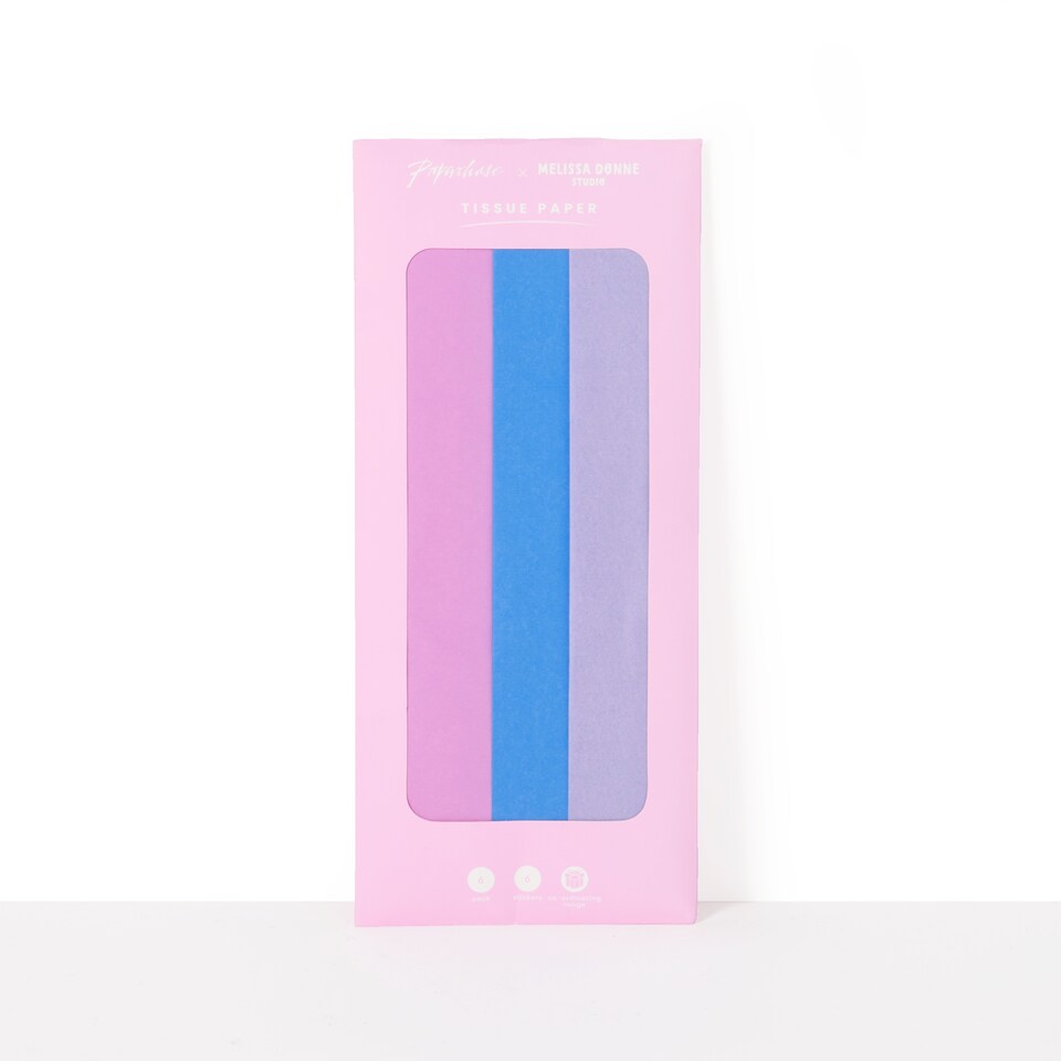 image 1 of Paperchase x Melissa Donne Studio Mother's Day 6 Sheet Tissue Pack with Stickers