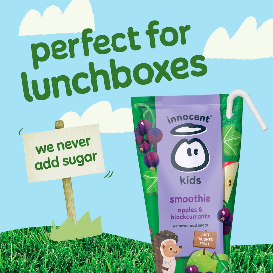 image 1 of innocent Kids Smoothies Apples & Blackcurrants 4 x 150ml