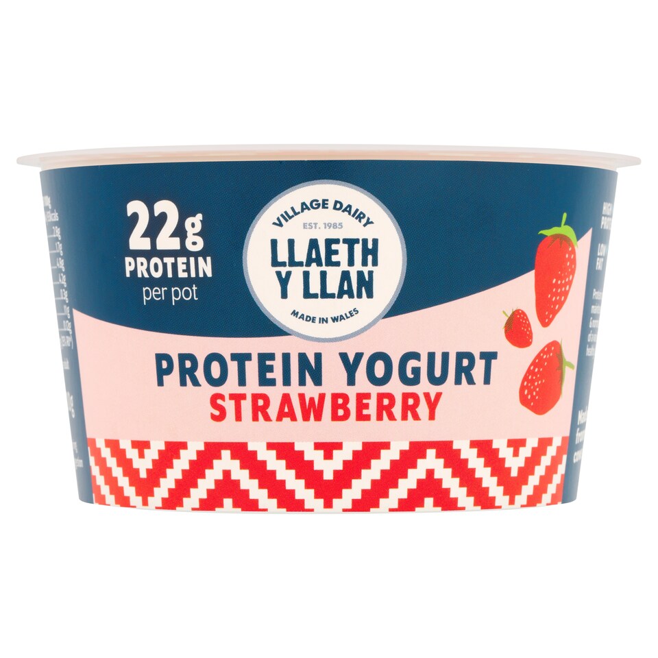 Llaeth Y Llan Strawberry Protein Yogurt 200g
