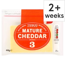 Tesco British Mature Cheddar Cheese 450 G