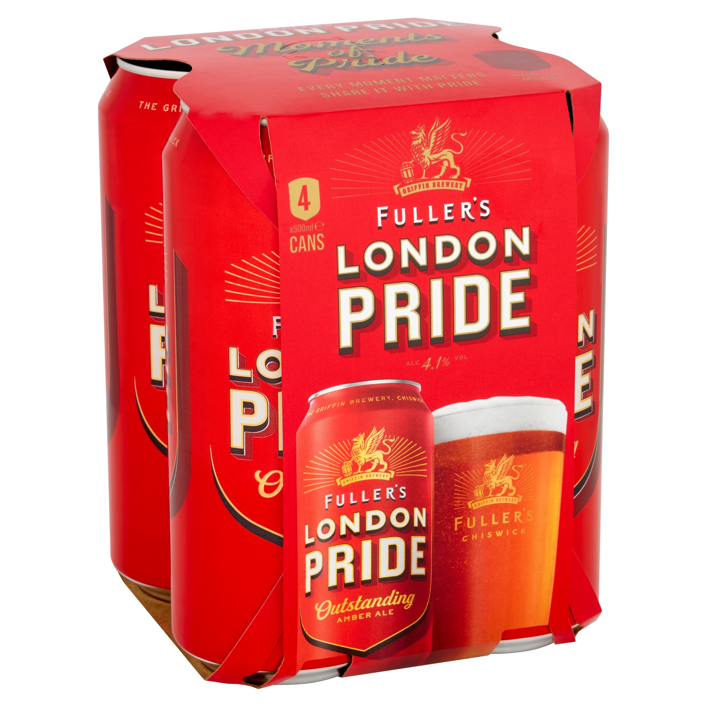Fuller's London Pride Amber Ale Cans 4x500ml