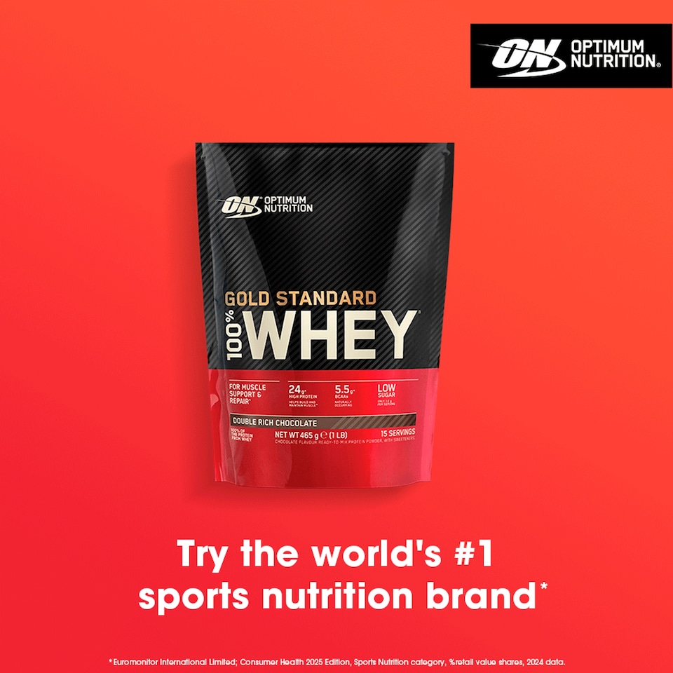 image 1 of Optimum Nutrition Gold Standard 100% Whey Protein Powder - Double Rich Chocolate 465g
