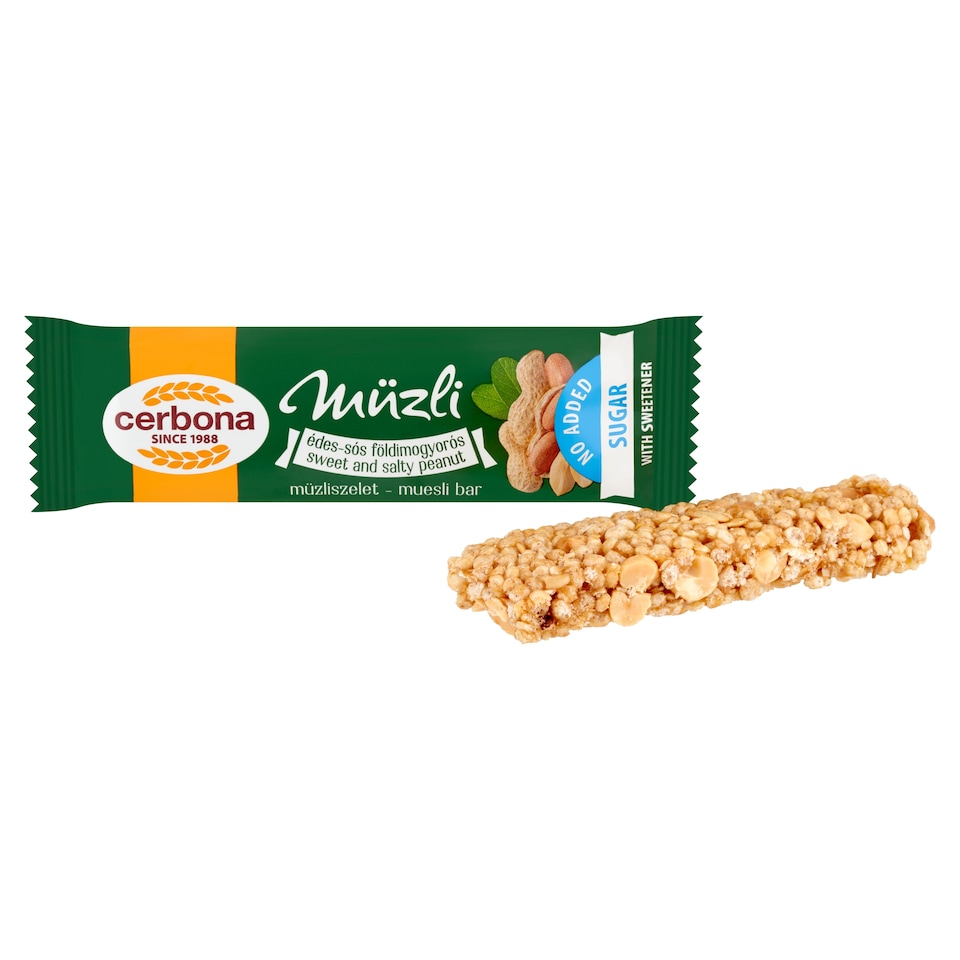image 1 of Cerbona Müzli Sweet and Salty Peanut Muesli Bar 20 g