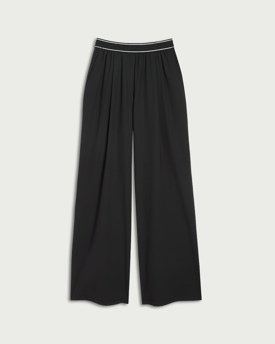 image 1 of F&F Active EVERYHOUR Wide Leg Trousers in Black