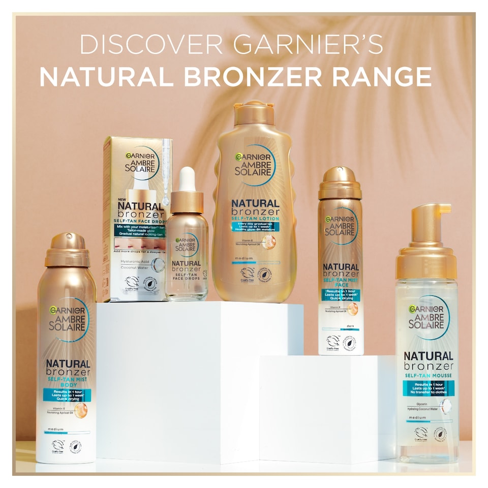 image 1 of Garnier Ambre Solaire No Streaks Bronzer S/Tan Body Mist 150Ml