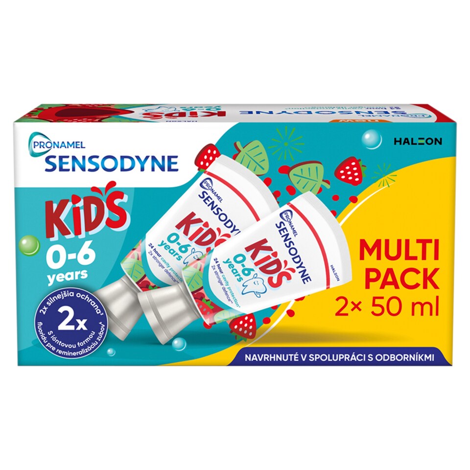 image 1 of Sensodyne Pronamel Kids Toothpaste with Fluoride Strawberry Flavour 0 - 6 Years 2 x 50 ml