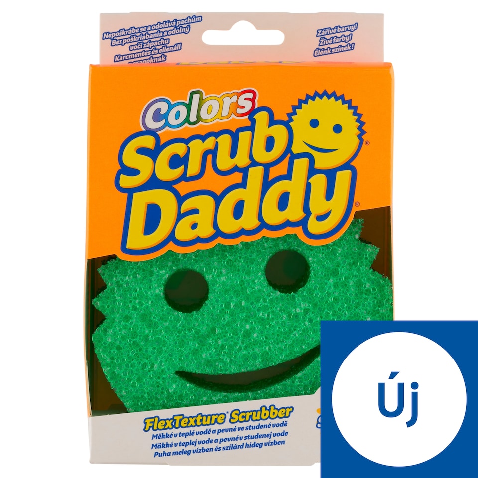 Scrub Daddy Colors zöld szivacs
