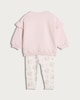 image 2 of Peter Rabbit Jemima Puddle Duck 2-Piece Cotton Rich Sweatshirt and Leggings Set in Pink