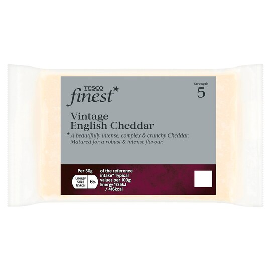 Tesco Finest Vintage Cheddar 300G Tesco Groceries