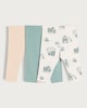 image 1 of F&F Baby 3-Pack Cotton Rich Transport Leggings in Green