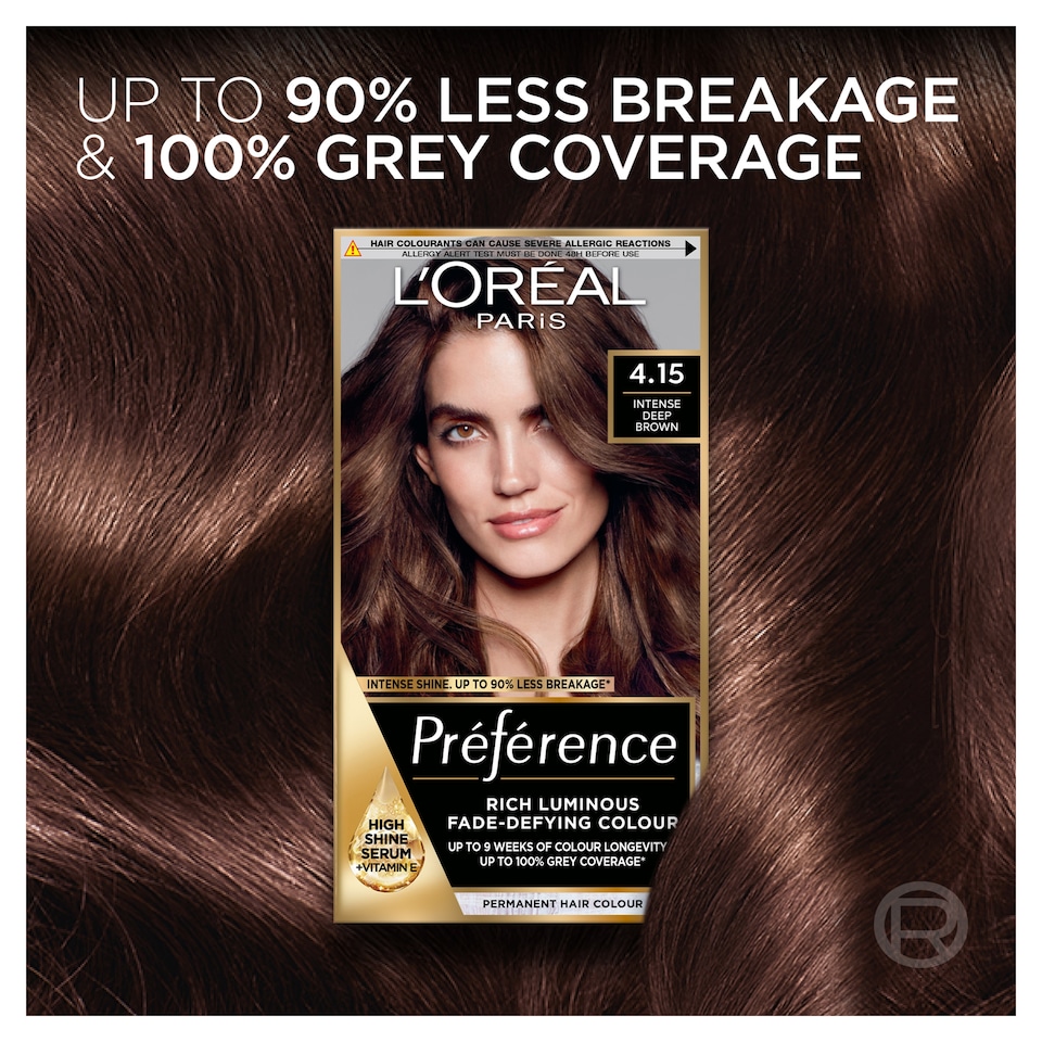 image 1 of L'Oreal Paris Preference 4.15 Caracas Intense Deep Brown Permanent Hair Dye