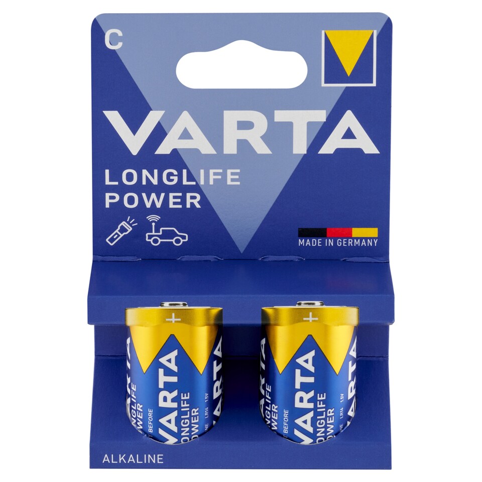 image 1 of VARTA Longlife Power C Alkaline Batteries 2 pcs