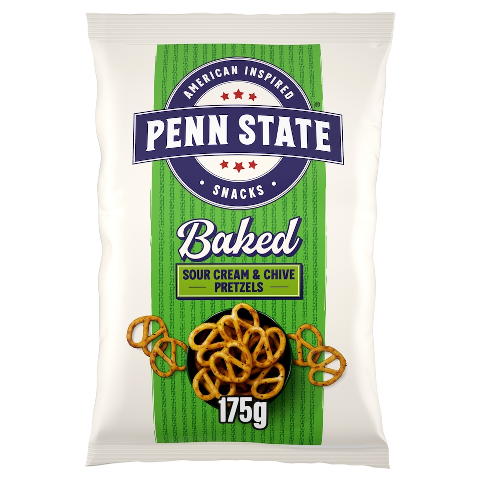 image 1 of Penn State Baked Pretzels - Sour Cream & Chive 175g