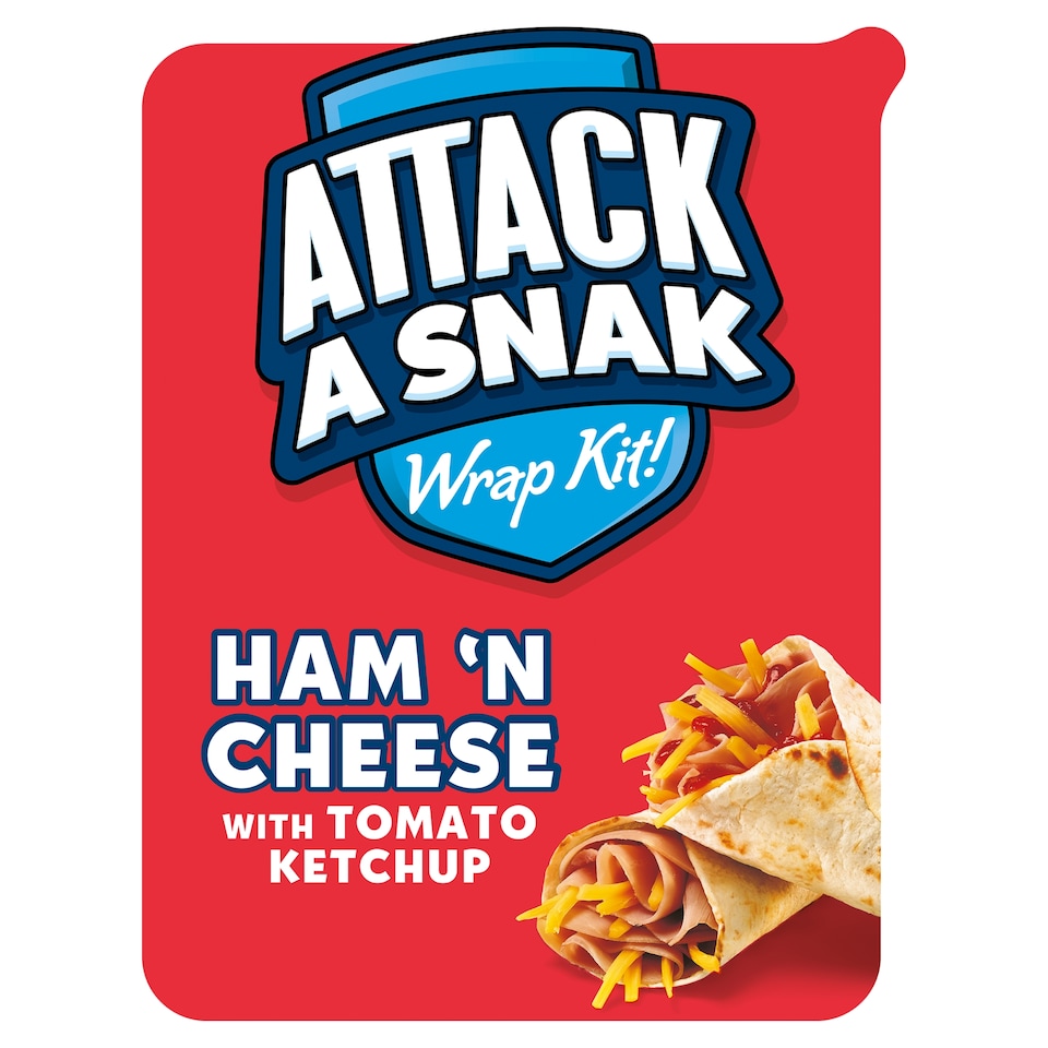 image 1 of Attack A Snak Ham & Cheese Wrap Kit 86G