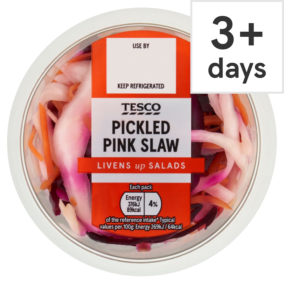 Tesco Pickled Pink Slaw 140G