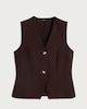 image 4 of F&F Tailored Button Front Co-ord Waistcoat in Brown