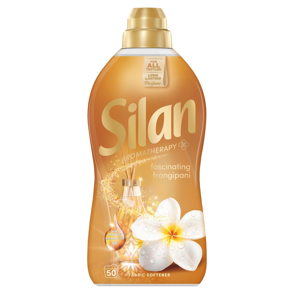 Silan Aromatherapy Fascinating Frangipani Fabric Softener Concentrate 50 Washes 1100 ml