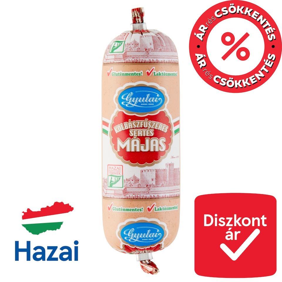 Gyulai kolbászfűszeres sertés májas 125 g