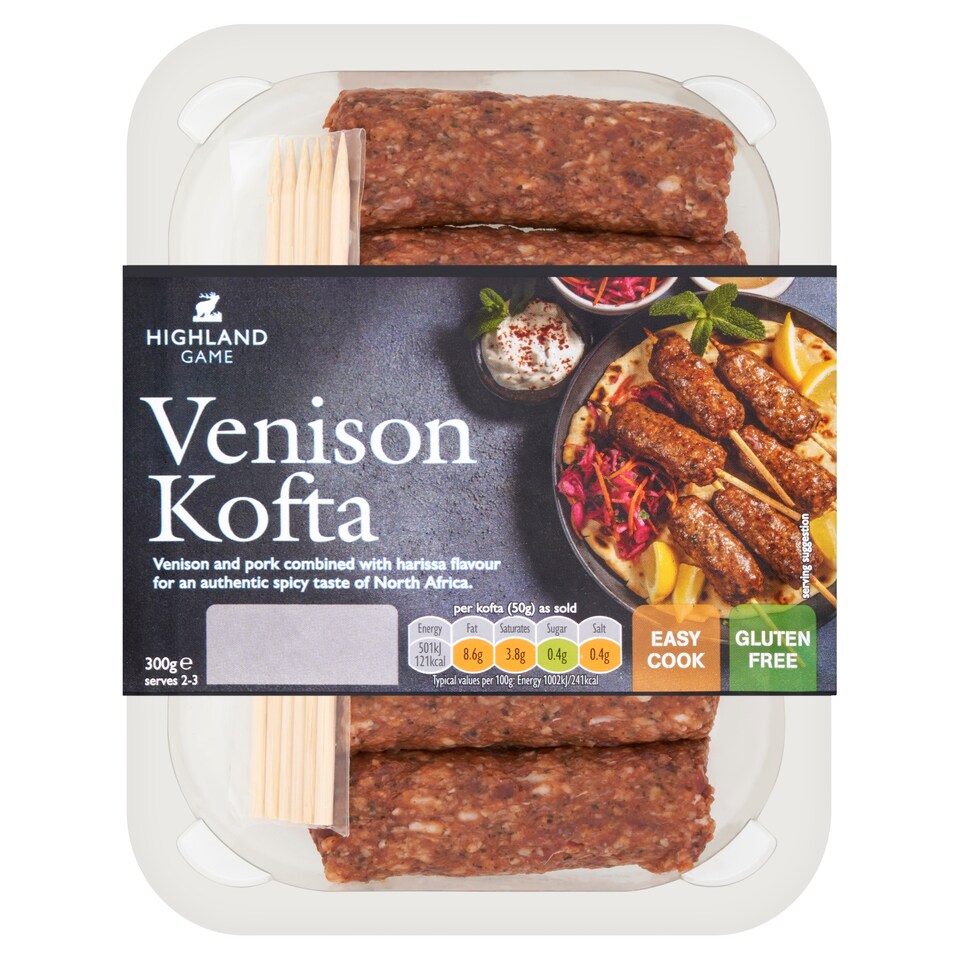 Highland Game Venison Koftas 300g